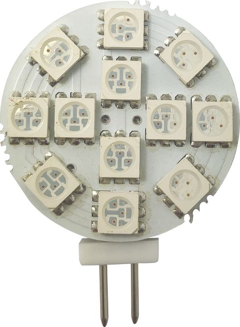 Hovedbilde 1852 LED G4 Spot Sidepin rød/varmhvit 2-pk