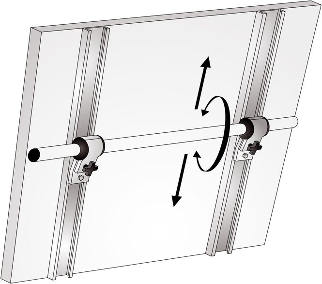 Hovedbilde NOA solpanelholder, justerbar