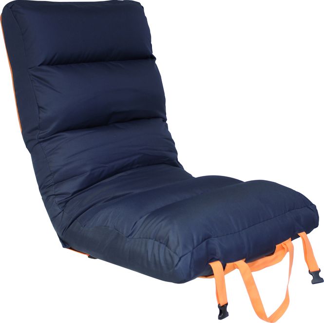 Hovedbilde Sittepute Comfy Big, mørkeblå/oransje