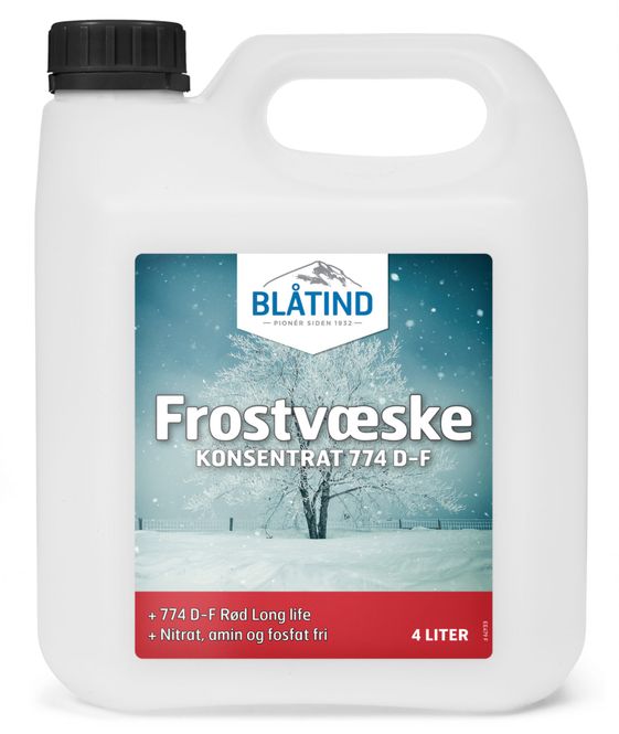 Hovedbilde Blåtind Frostvæske kons 774 D-F rød Long life 4 l