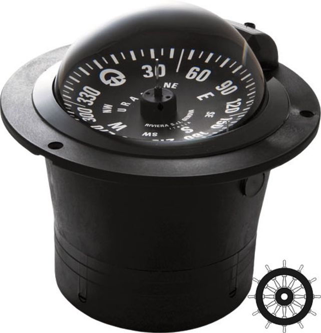 Hovedbilde Riviera Urania BU1 kompass for innfelling sort