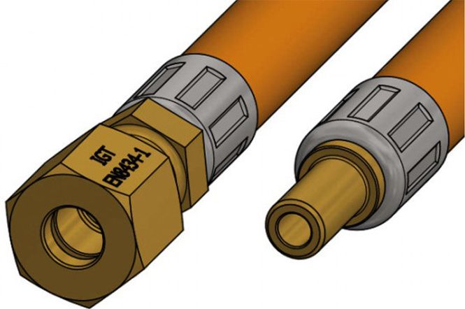 Hovedbilde Gasslange, 8 mm rør - 8 mm stud