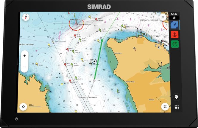 Hovedbilde Simrad NSX kartplotter med multifunksjonsskjerm